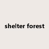 shelter forest是什么意思