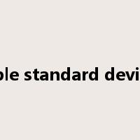 Sample standard deviation是什么意思