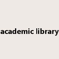 academic library是什么意思
