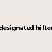 designated hitter是什么意思