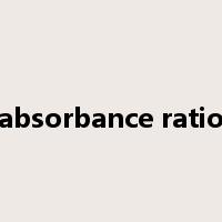 absorbance ratio是什么意思