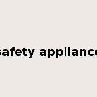 safety appliance是什么意思