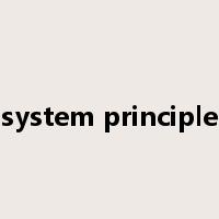 system principle是什么意思