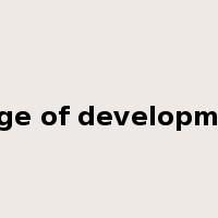 stage of development是什么意思