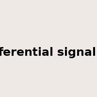 differential signaling是什么意思