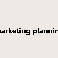 marketing planning是什么意思