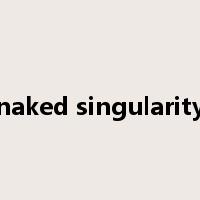 naked singularity是什么意思