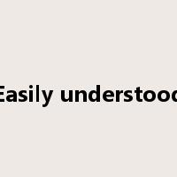 Easily understood是什么意思