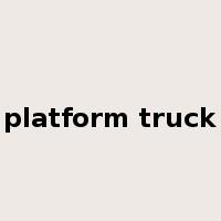platform truck是什么意思