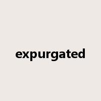 expurgated是什么意思