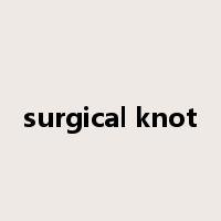 surgical knot是什么意思