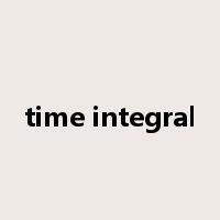time integral是什么意思