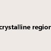 crystalline region是什么意思