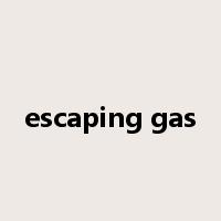 escaping gas是什么意思