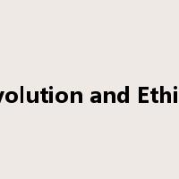Evolution and Ethics是什么意思