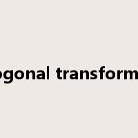 orthogonal transformation是什么意思