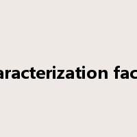 characterization factor是什么意思