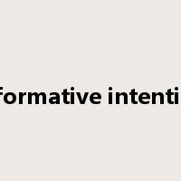informative intention是什么意思