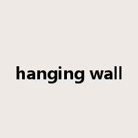 hanging wall是什么意思