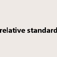 relative standard是什么意思