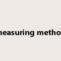 measuring method是什么意思
