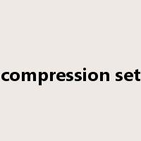 compression set是什么意思