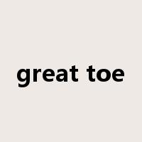 great toe是什么意思
