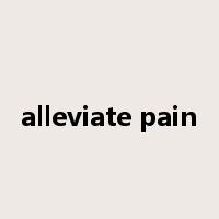 alleviate pain是什么意思