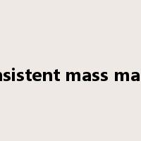 consistent mass matrix是什么意思