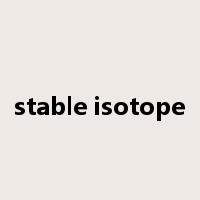 stable isotope是什么意思