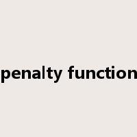 penalty function是什么意思