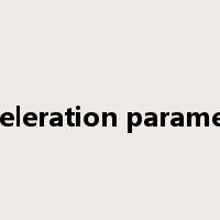 acceleration parameter是什么意思