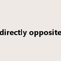 directly opposite是什么意思