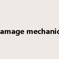 damage mechanics是什么意思