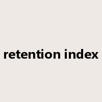 retention index是什么意思
