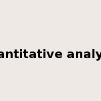 quantitative analysis是什么意思