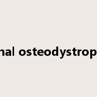renal osteodystrophy是什么意思