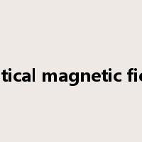 Critical magnetic field是什么意思
