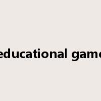 educational game是什么意思