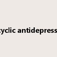 Tricyclic antidepressant是什么意思