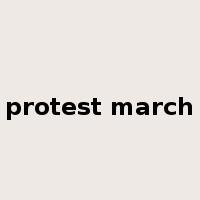 protest march是什么意思