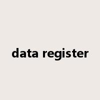 data register是什么意思