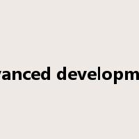 advanced development是什么意思