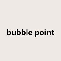 bubble point是什么意思