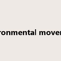 environmental movement是什么意思