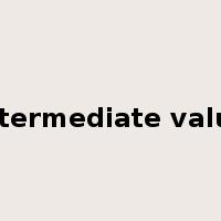 intermediate value是什么意思