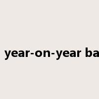 on year-on-year basis是什么意思