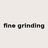 fine grinding是什么意思