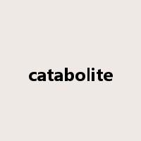 catabolite是什么意思