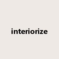 interiorize是什么意思